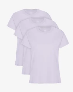 Women Light Organic Tee - Soft Lavender (3-Pack)