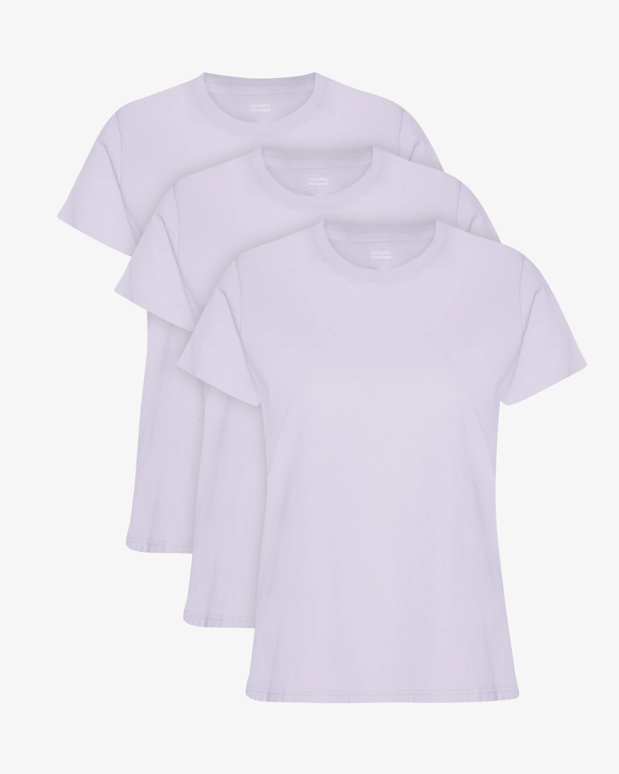 Women Light Organic Tee - Soft Lavender (3-Pack)