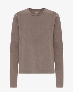 Women Organic LS T-Shirt - Faded Khaki