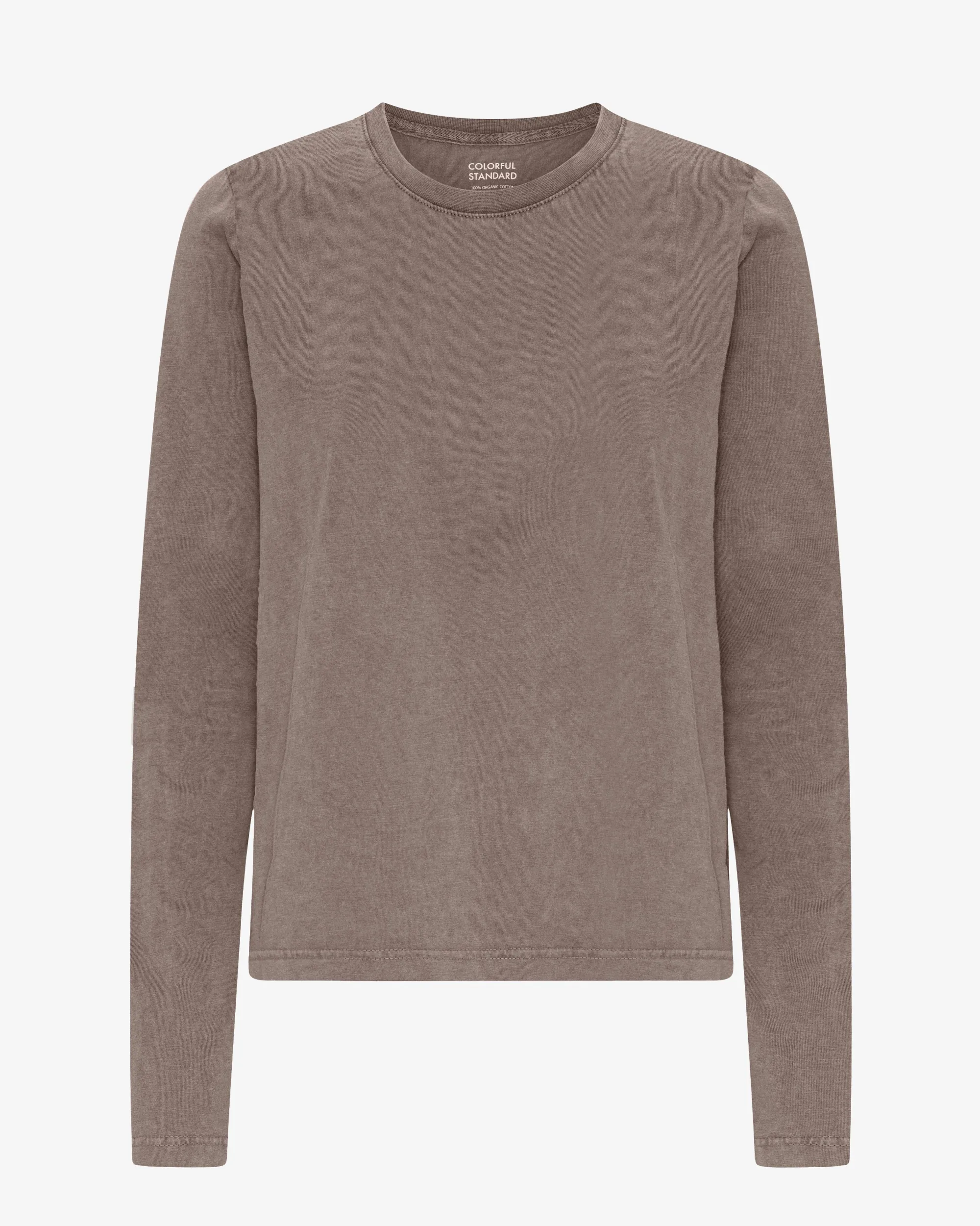 Women Organic LS T-Shirt - Faded Khaki