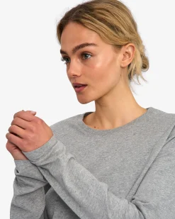 Women Organic LS T-Shirt - Heather Grey