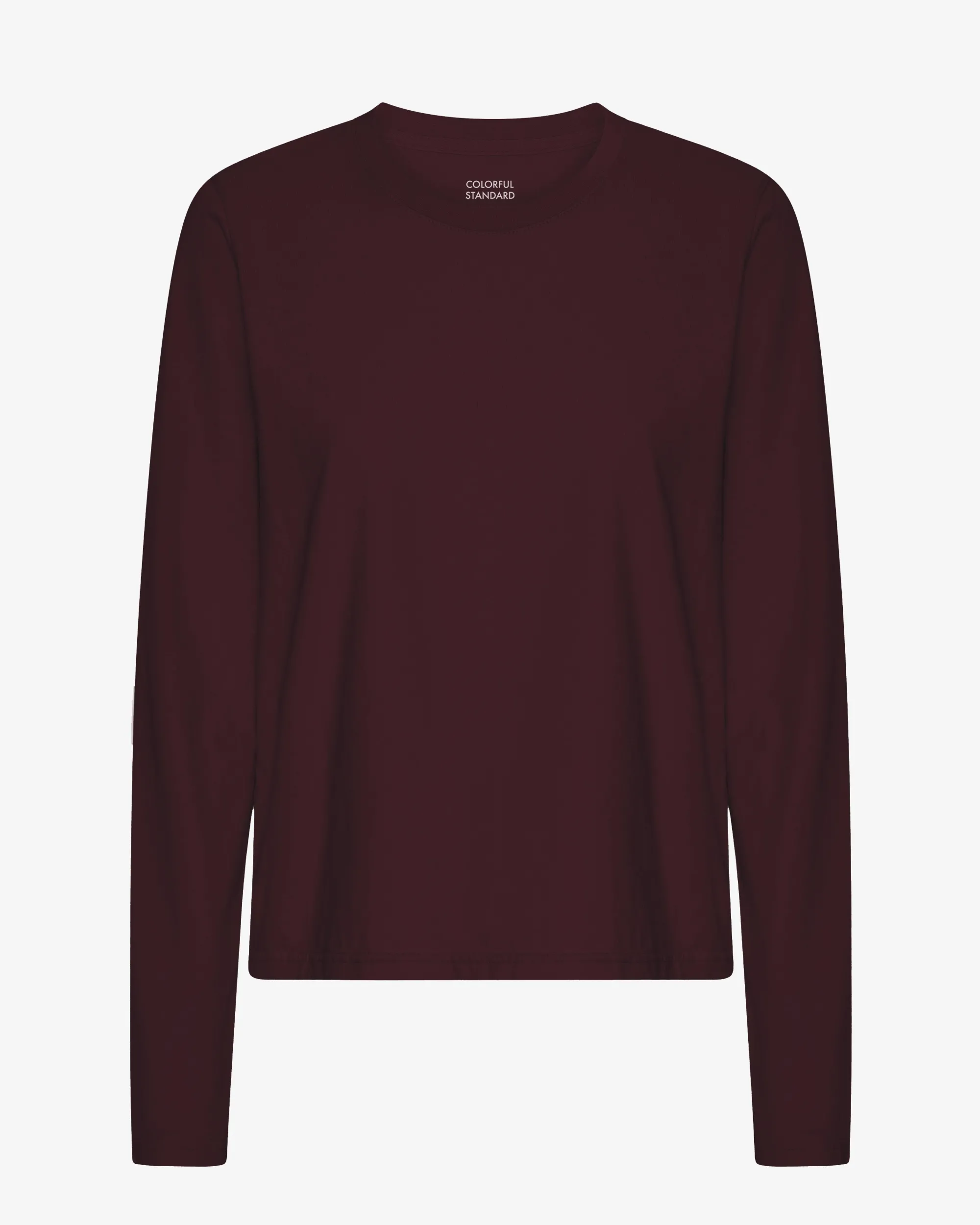 Women Organic LS T-Shirt - Oxblood Red