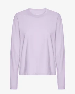 Women Organic LS T-Shirt - Soft Lavender