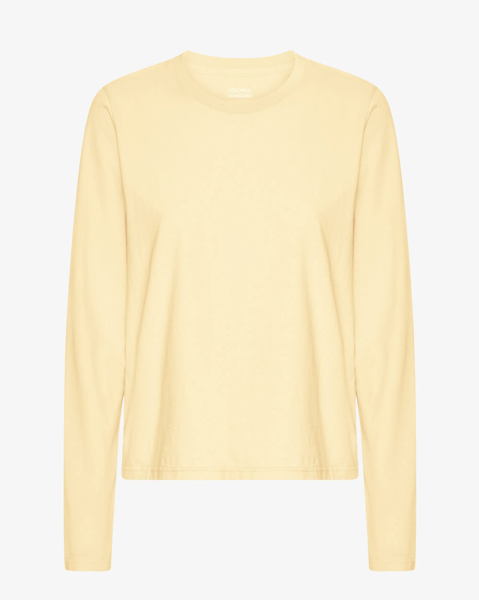 Women Organic LS T-Shirt - Soft Yellow
