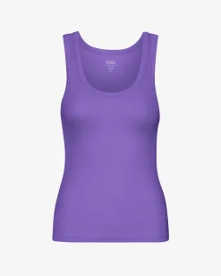 Women Organic Rib Tank Top - Ultra Violet
