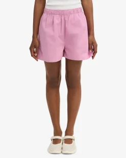 Women Organic Twill Shorts - Cherry Blossom