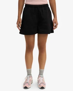Women Organic Twill Shorts - Deep Black & Petrol Blue (2-Pack)