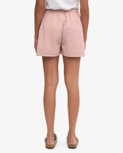 Women Organic Twill Shorts - Faded Pink