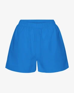 Women Organic Twill Shorts - Pacific Blue
